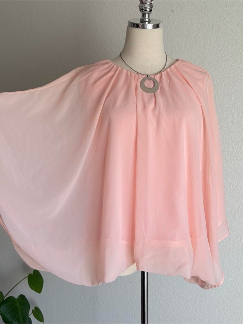 Cato Blush Pink Bubble Blouse